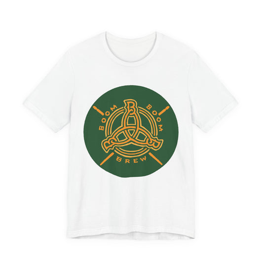 Boom Boom Brew Tee — Celtic Knot Coffee / Drum Shop Logo Shirt