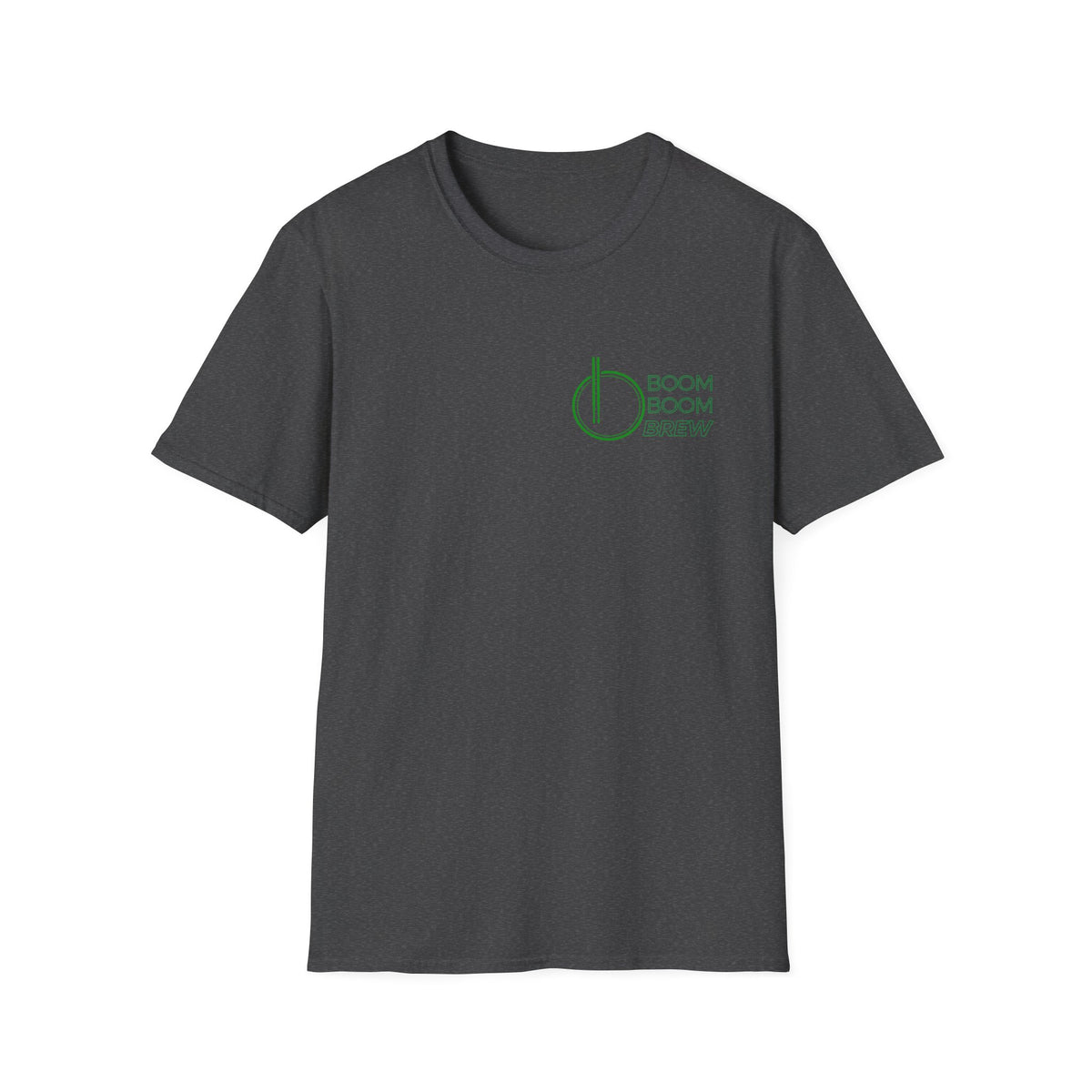 T-Shirt — Minimal Green 'Bloom Room' Logo Tee