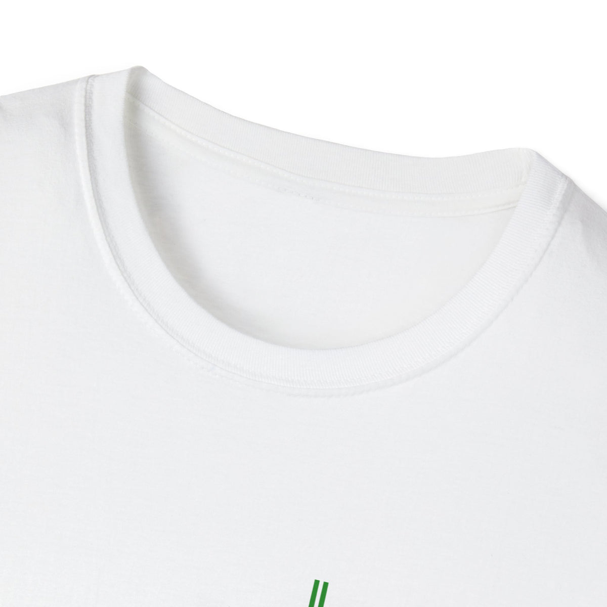 T-Shirt — Minimal Green 'Bloom Room' Logo Tee