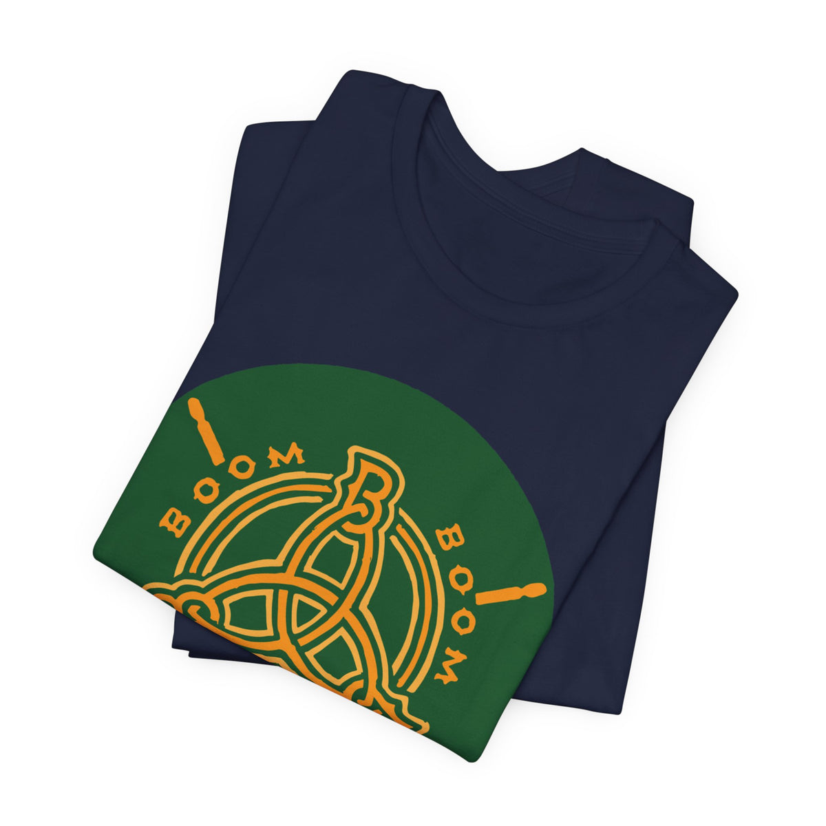 Boom Boom Brew Tee — Celtic Knot Coffee / Drum Shop Logo Shirt