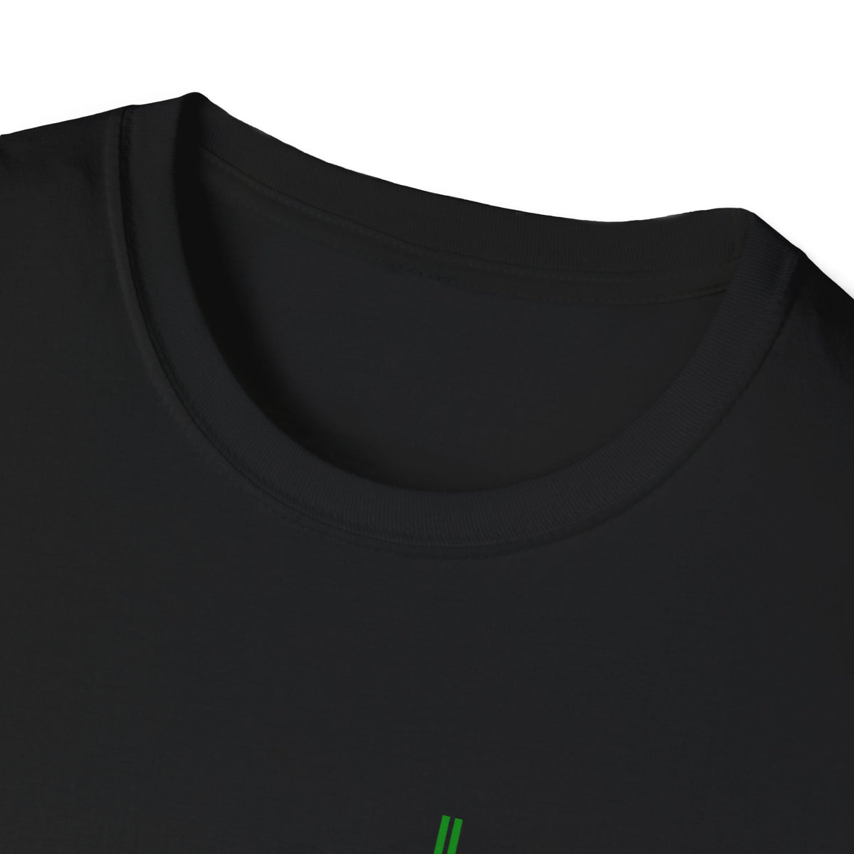 T-Shirt — Minimal Green 'Bloom Room' Logo Tee