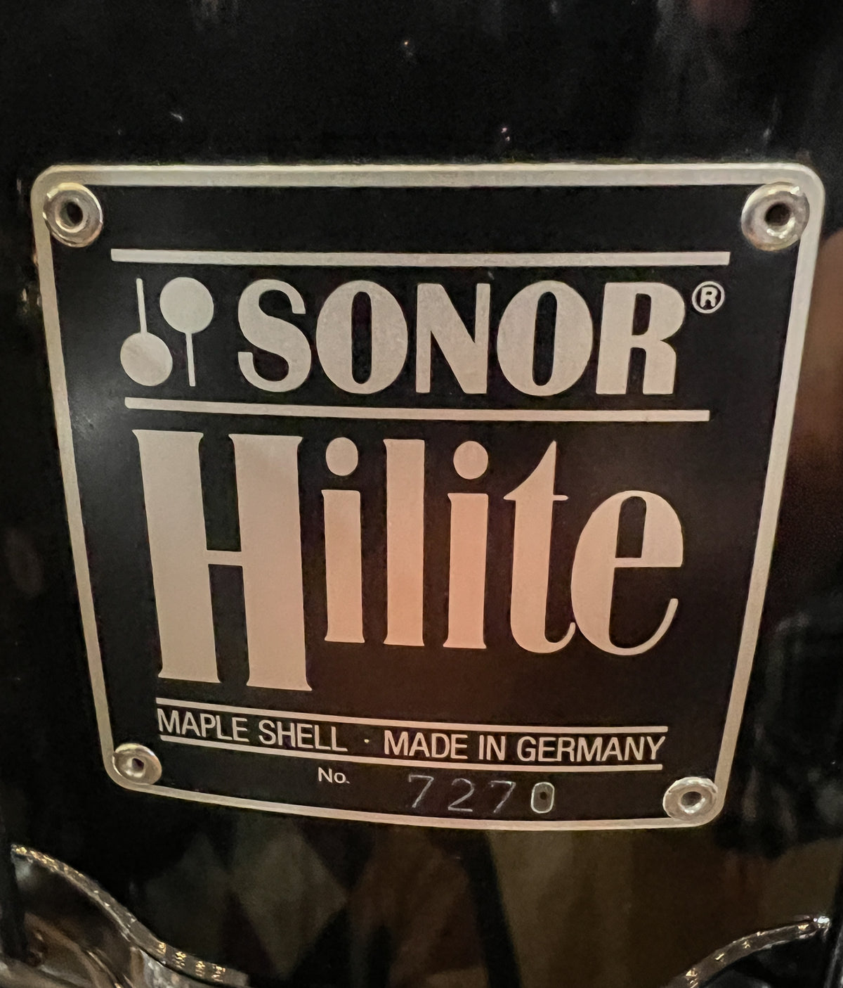 Sonor HiLite Ebony 6.5x14" Snare Drum